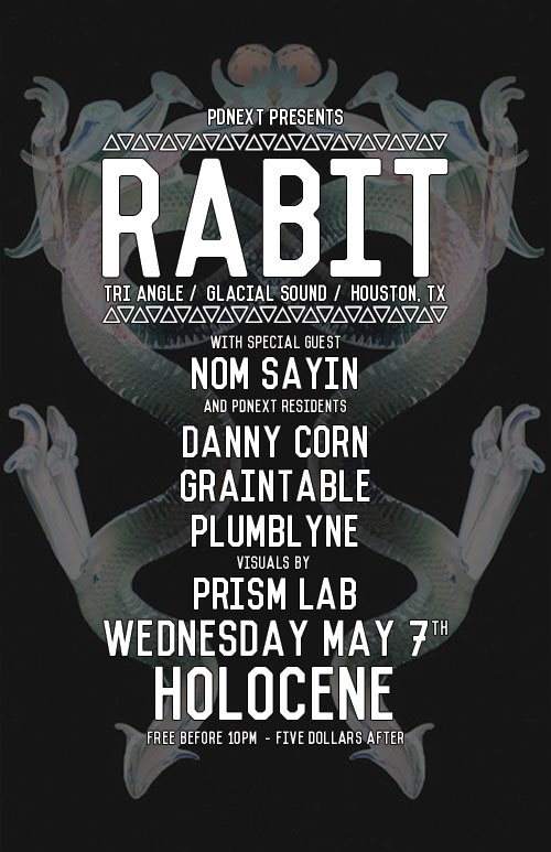 Pdnext with Special Guests Rabit and Nom Sayin - フライヤー表