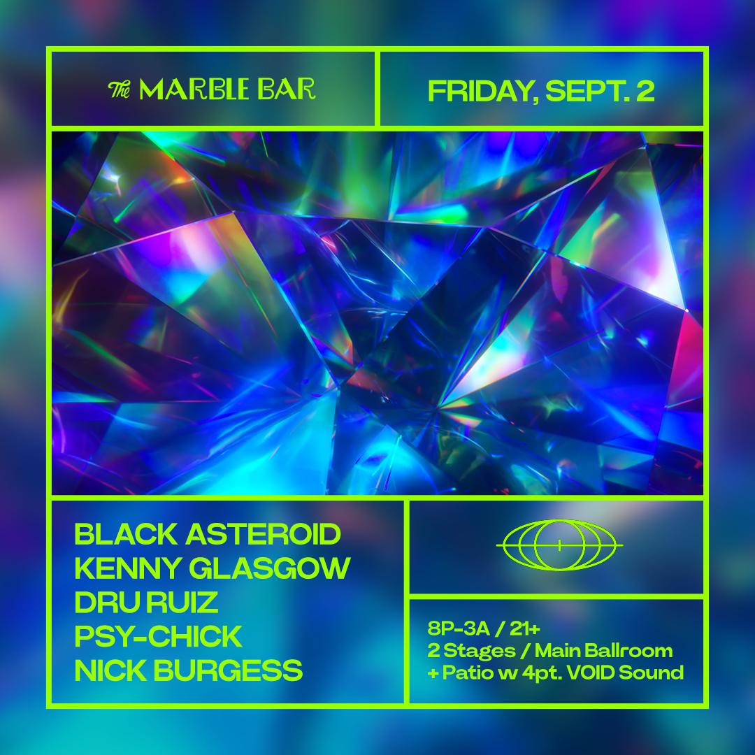 Marble Bar presents: Black Asteroid / Kenny Glasgow - フライヤー表