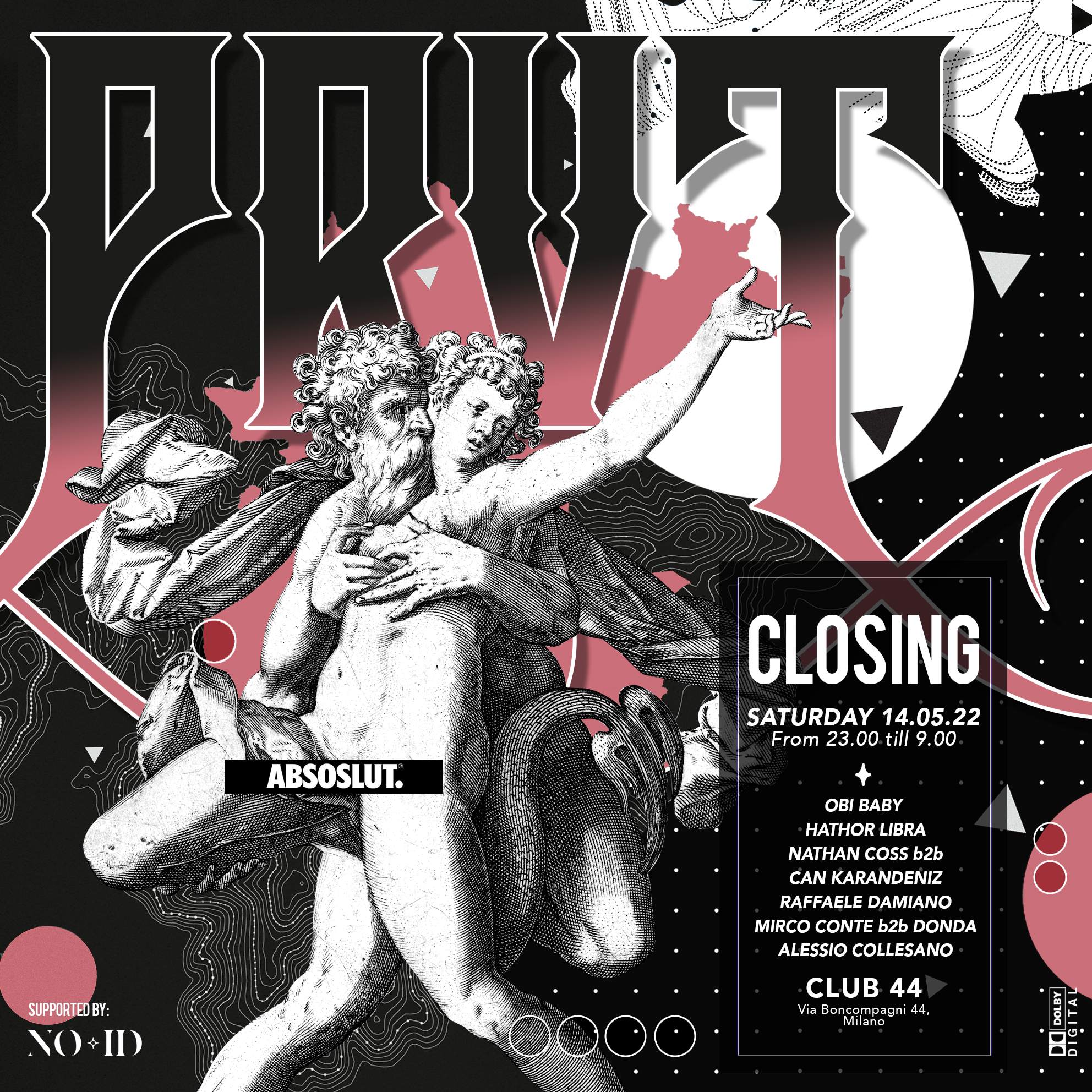 PERVERT // THE CLOSING CHAPTER // WITH NOID - フライヤー表
