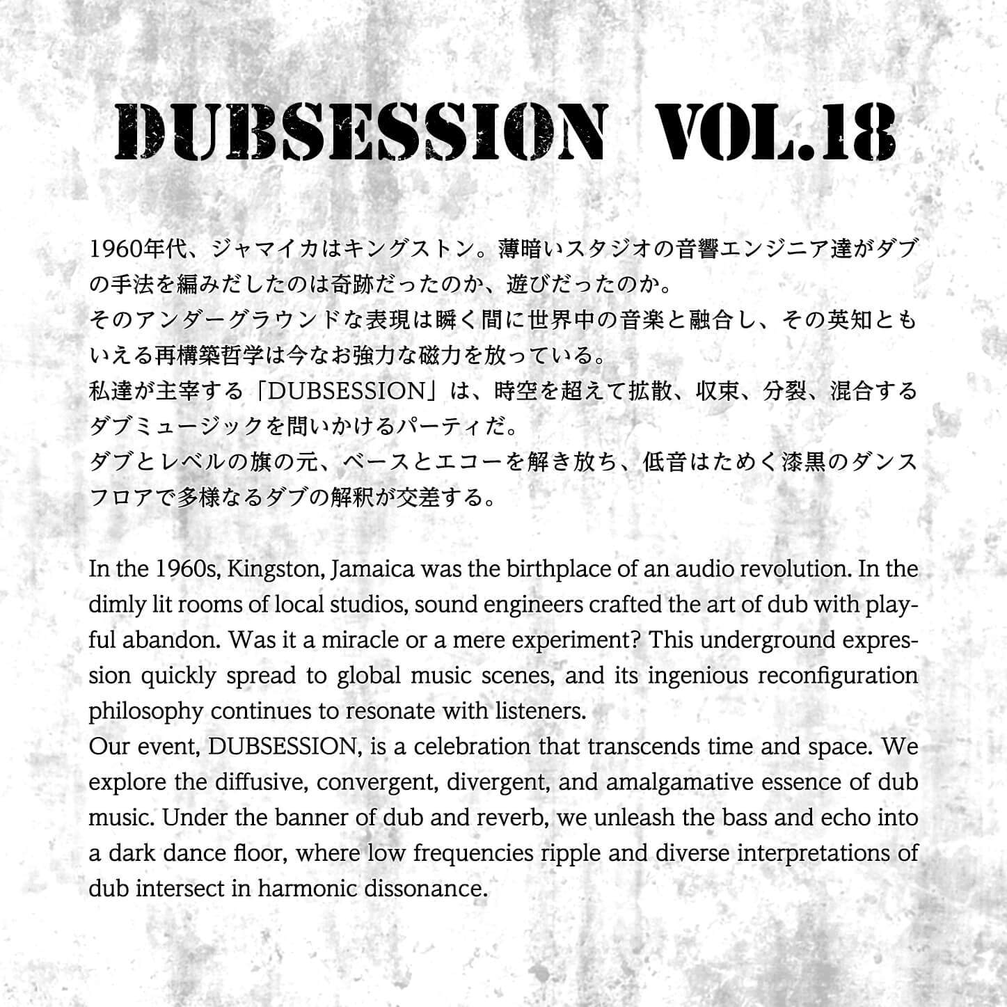 DUBSESSION Vol.18 - フライヤー裏