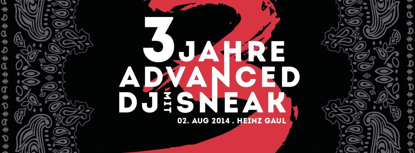 Ʒ Jahre Advanced with DJ Sneak // Rheinrhythmik Residents // Mountal uvm - フライヤー表