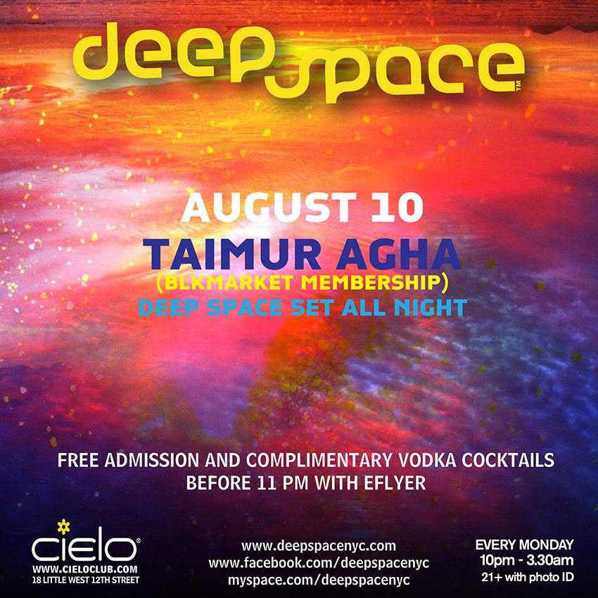 Deep Space Set All Night with Taimur Agha - Página frontal