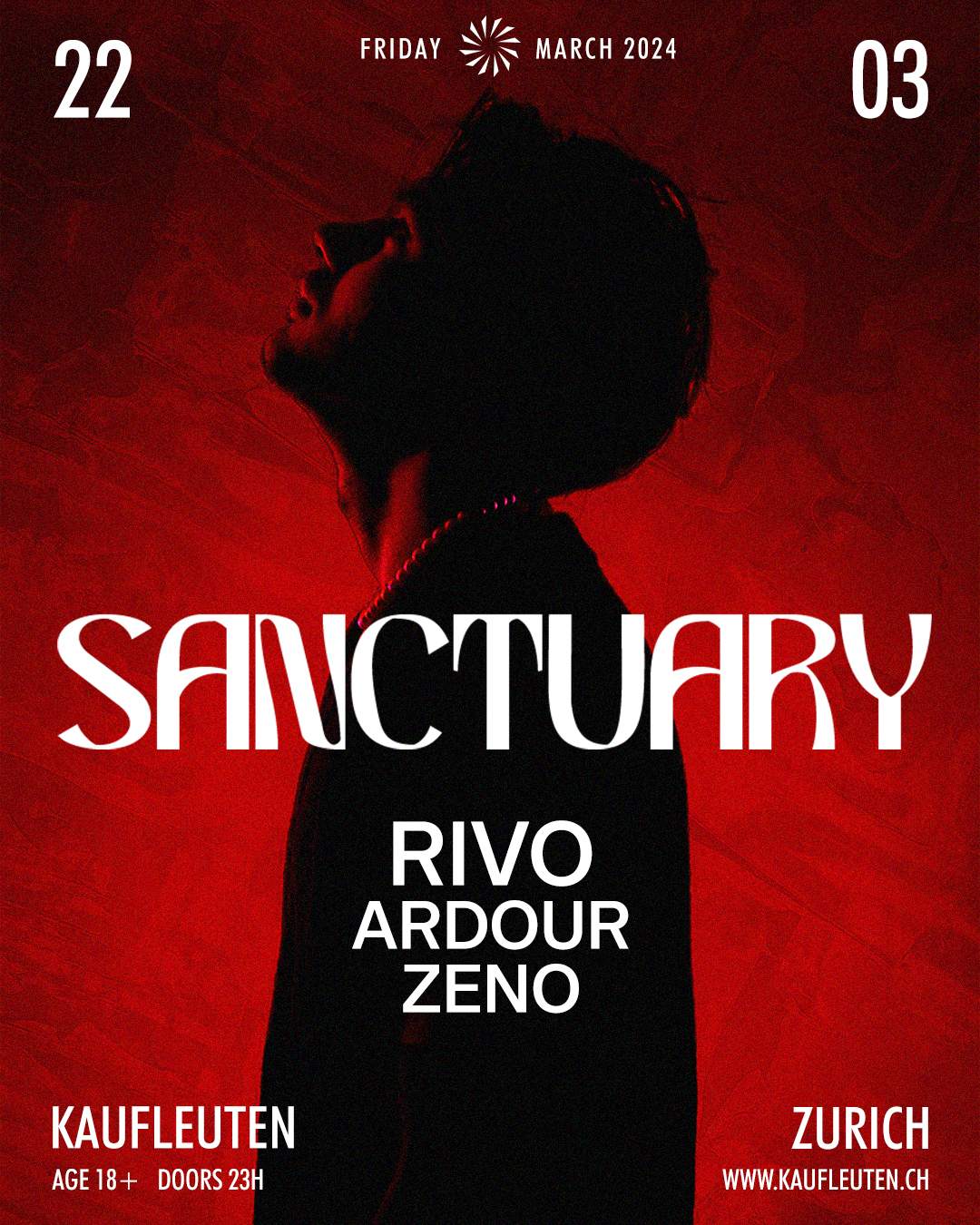 Sanctuary with Rivo - フライヤー表