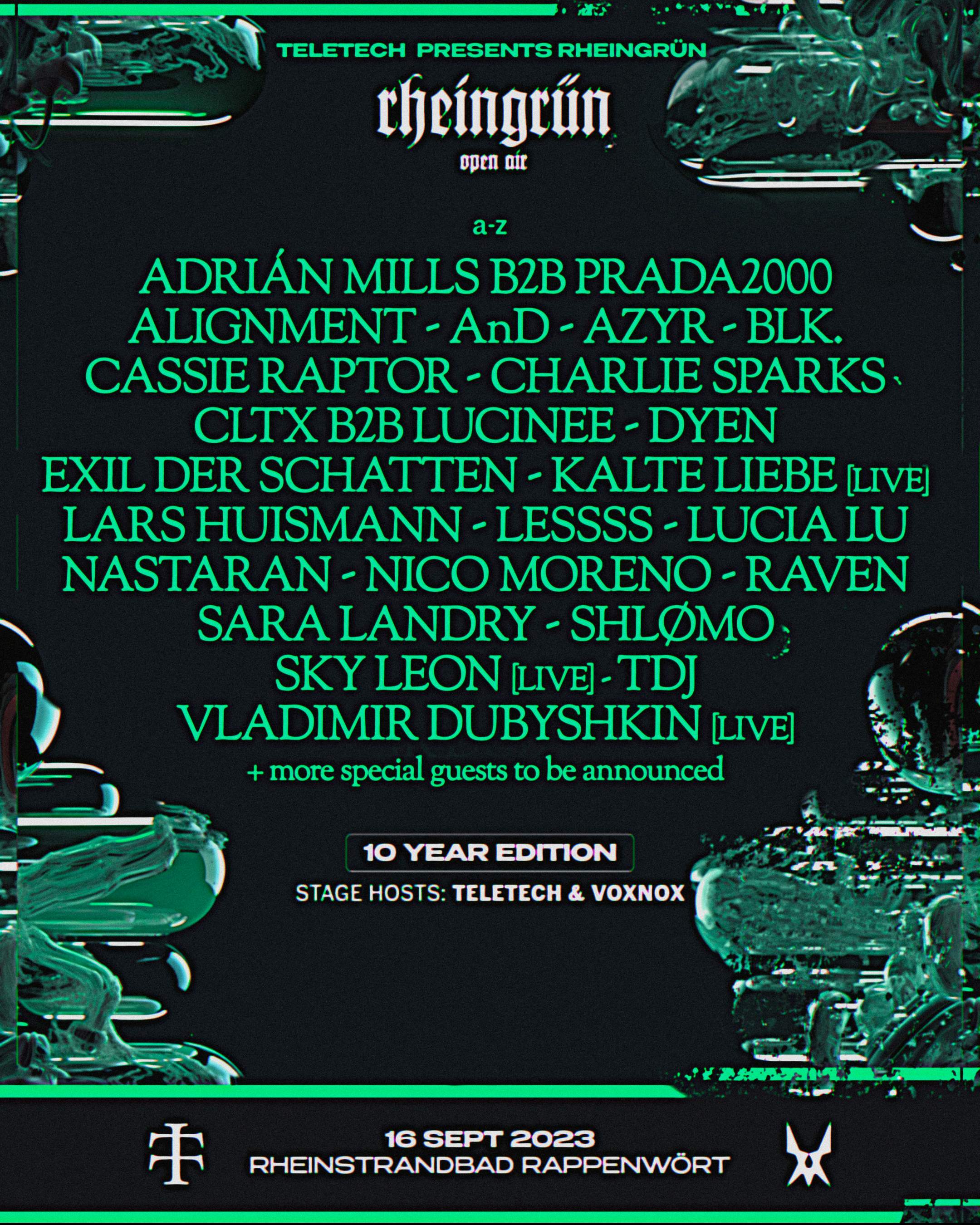 Rheingrün Festival (Stage host: Teletech & Voxnox) at Rappenwörtbad ...