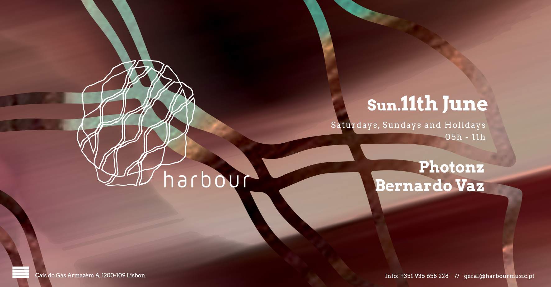 Harbour // Photonz + Bernardo Vaz - フライヤー裏