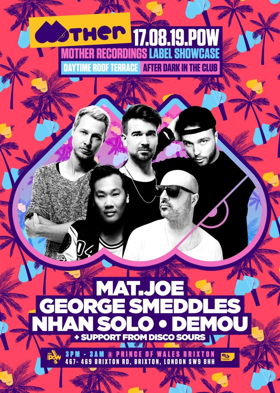 Mother Recordings Rooftop Label Showcase with Mat.Joe, George Smeddles ...