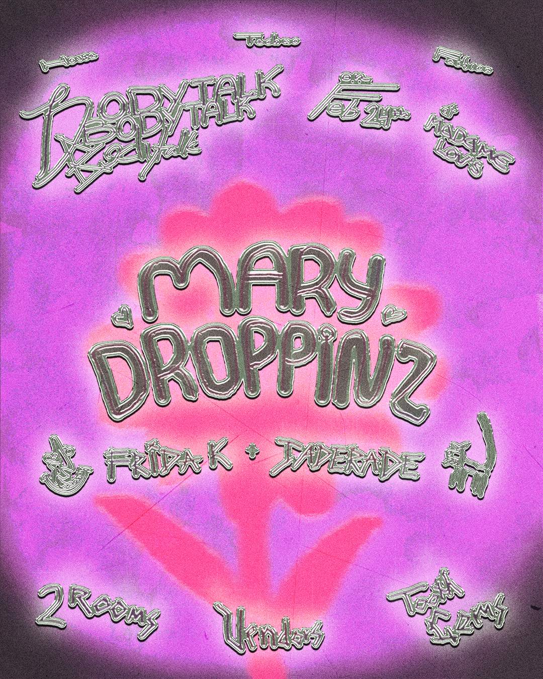 bodytalk: Mary Droppinz - フライヤー表