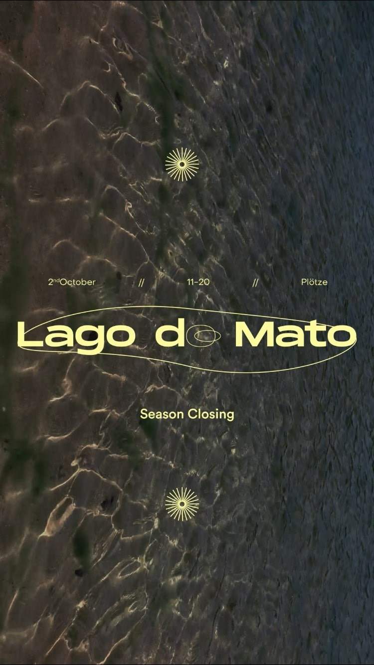 O Mato - Lago do Mato - Season Closing - Página frontal