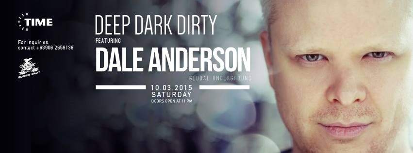 Deep Dark Dirty with Dale Anderson - フライヤー表