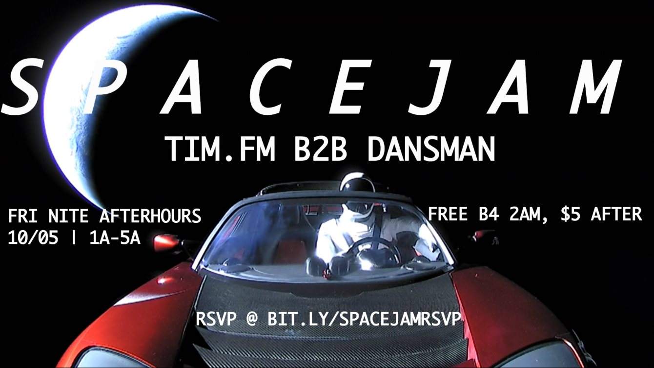 [Postponed] Space Jam: Tim.FM b2b Dansman - Página frontal
