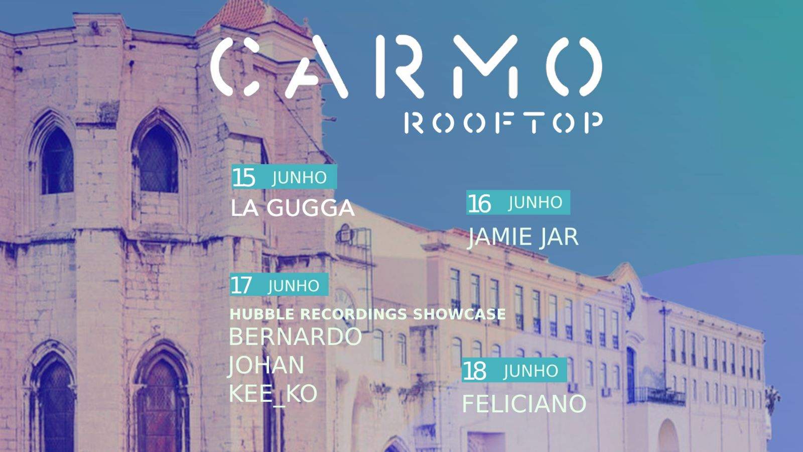 Electronic Sunset at Carmo Rooftop, Lisbon