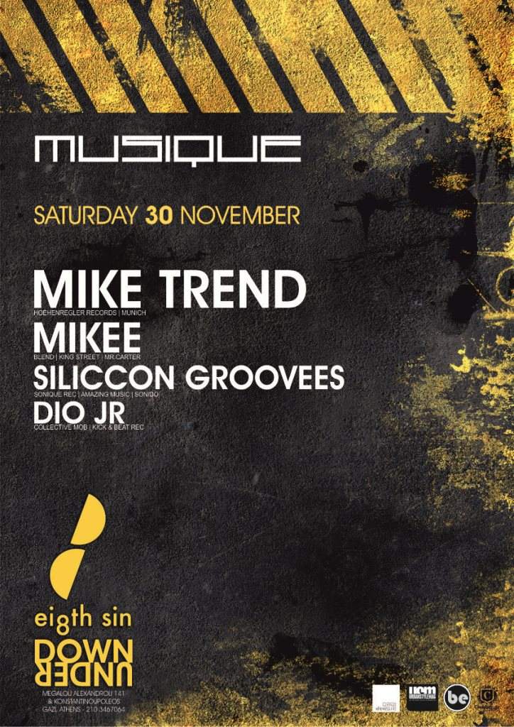 Musique presents Mike Trend - フライヤー表