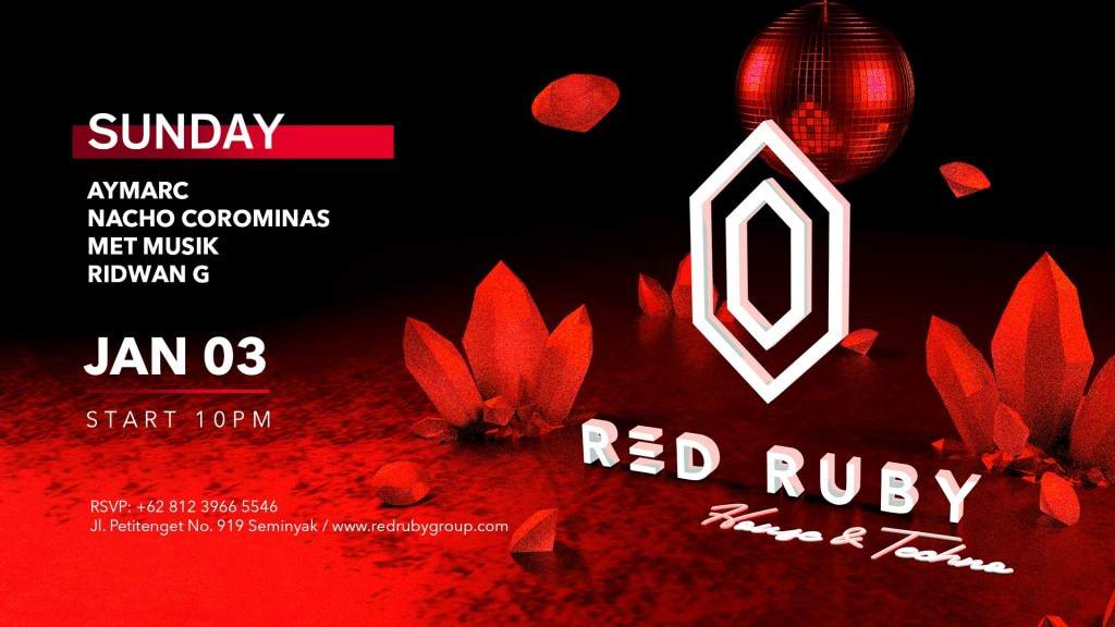 Red Ruby Sundays - フライヤー表