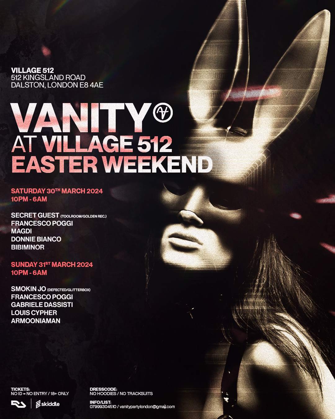 VANITY Easter Sunday special feat. Smokin Jo (Glitterbox / Defected) - Página trasera