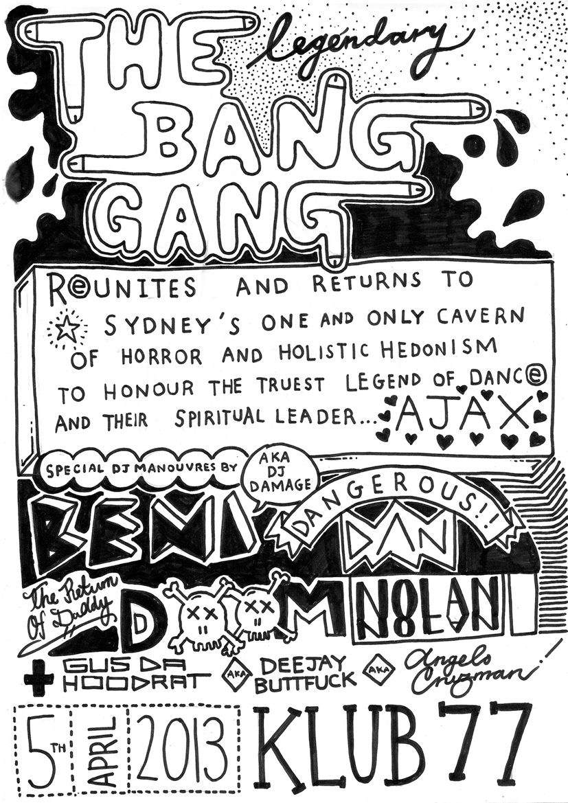 The Bang Gang Reunites - フライヤー表