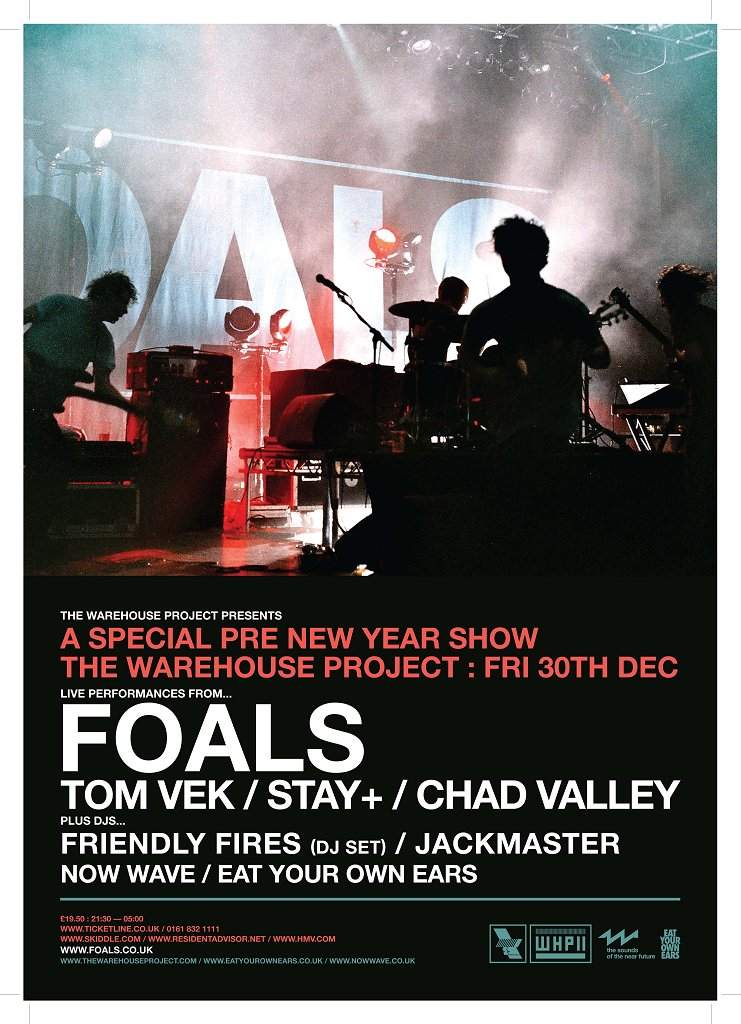 The Warehouse Project 2011 presents Foals - フライヤー表