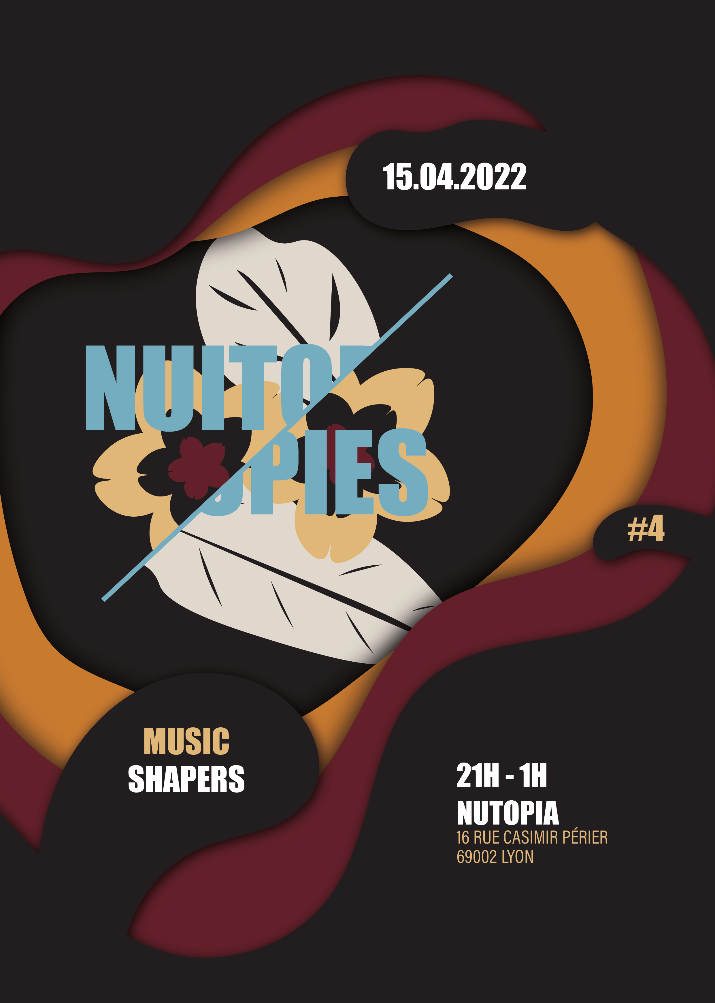 NUITOPIES #4 W/ Shapers - フライヤー表