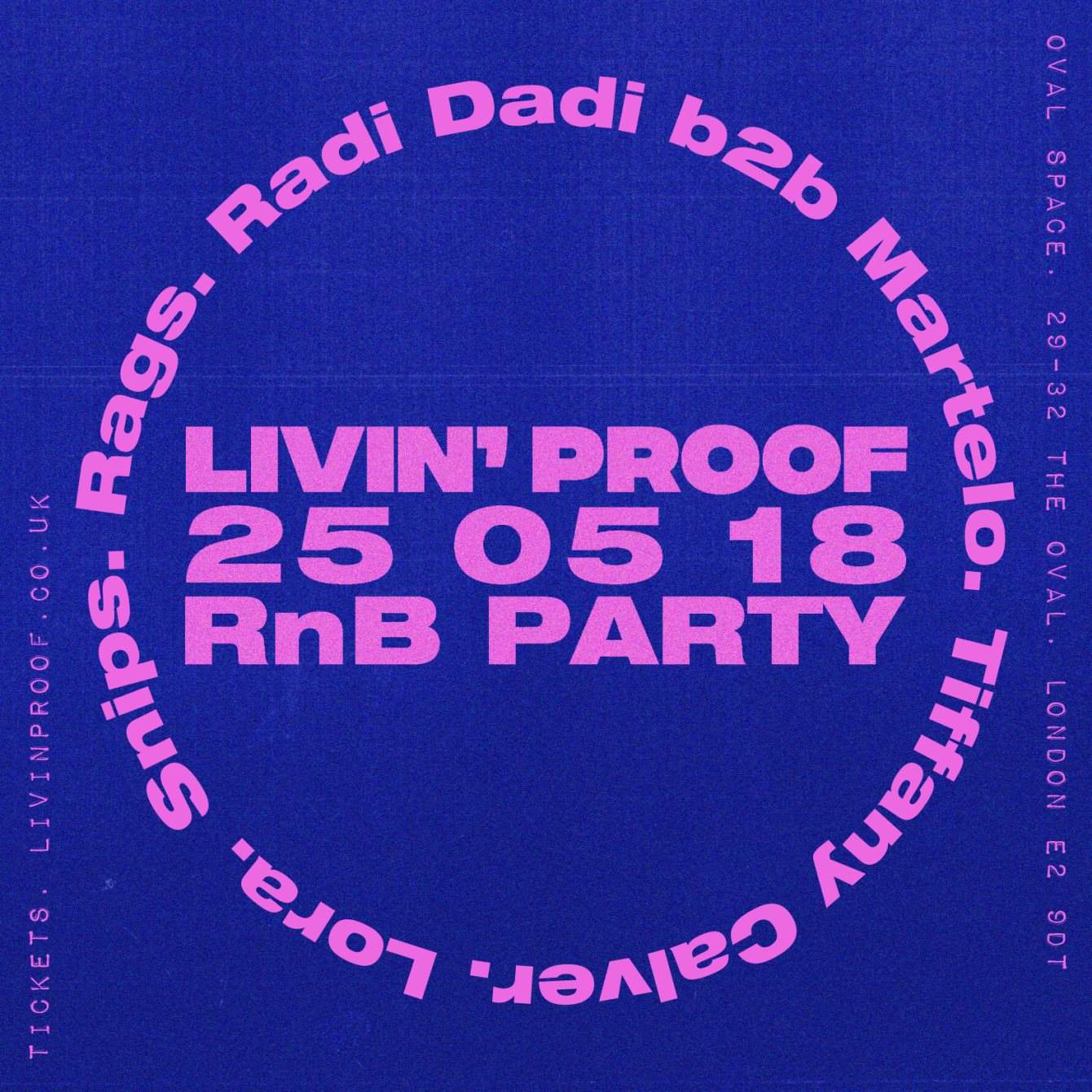 Livin Proof - RnB Special - フライヤー表