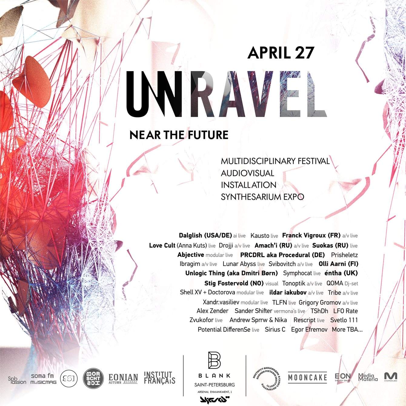 Unravel Festival 2019 - フライヤー裏