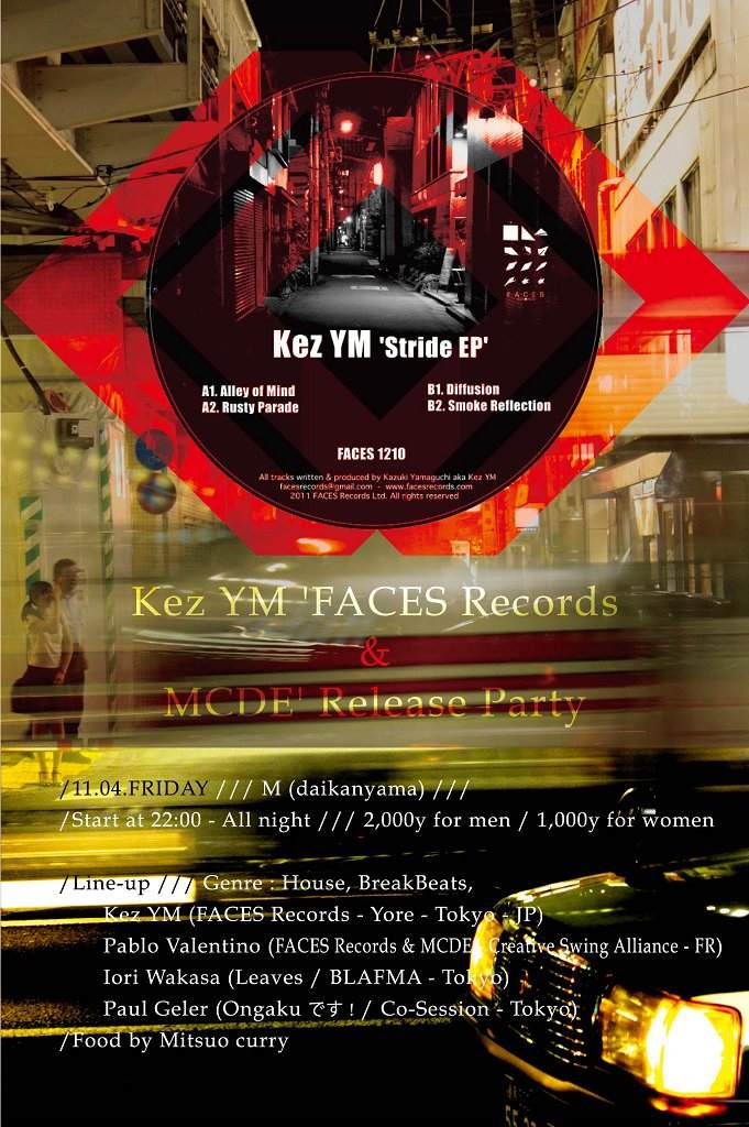 Kez Ym 'Faces Records & Mcde' Release Party - フライヤー表