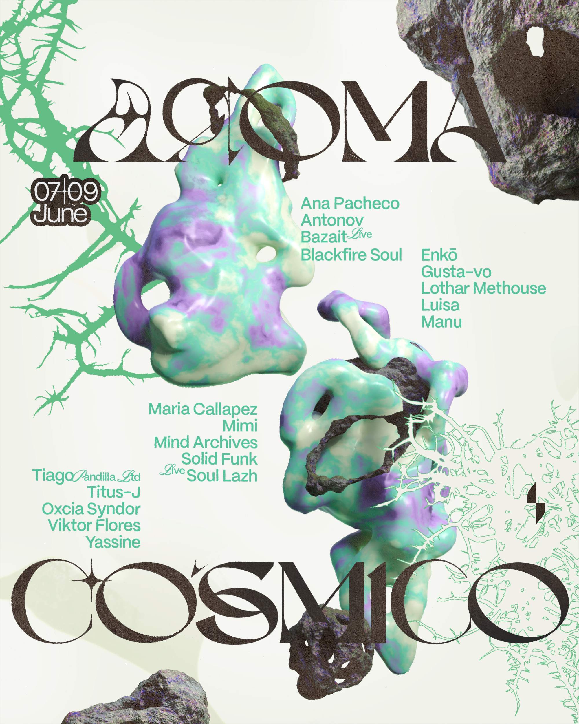 Aroma Cósmico Festival 2024 - フライヤー表