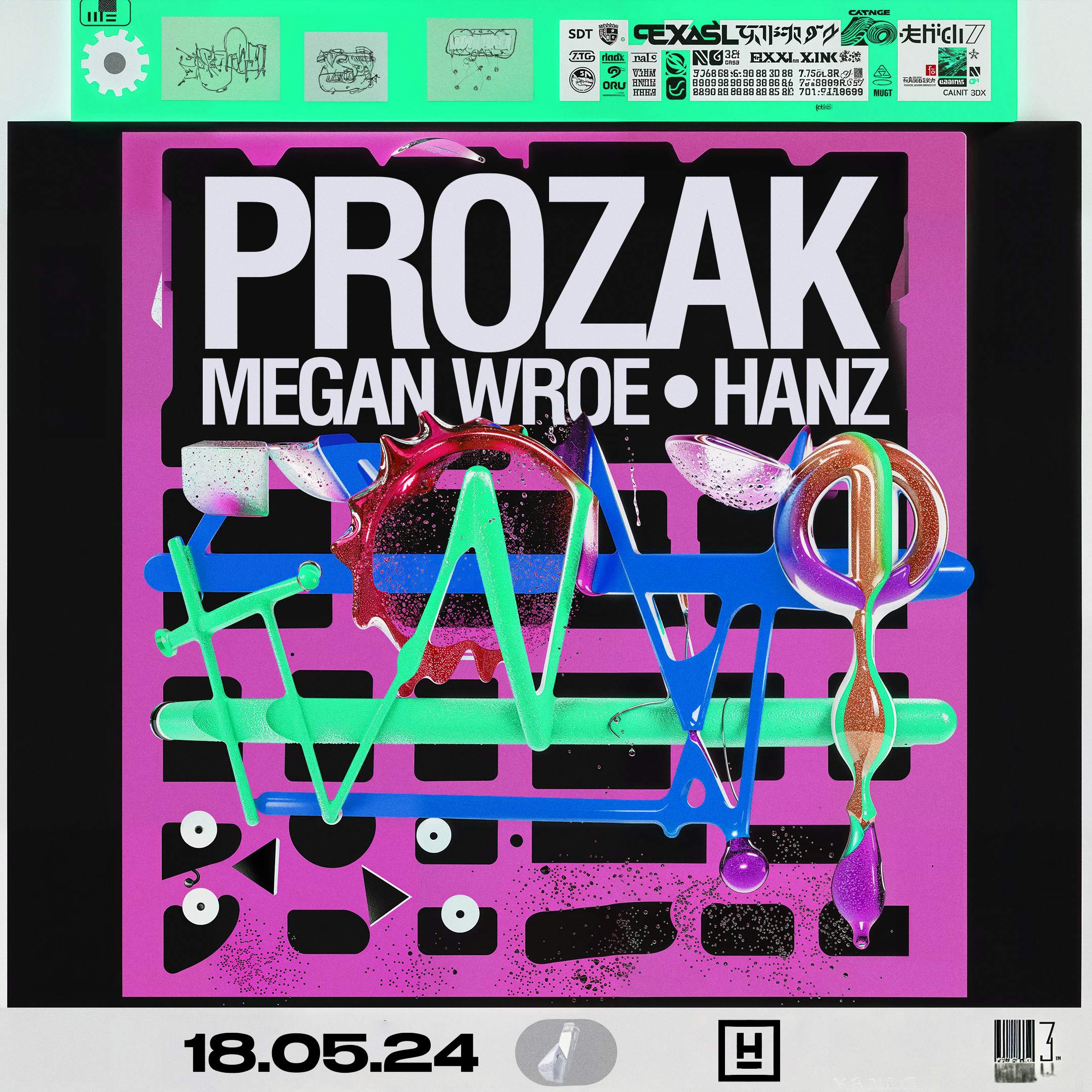 Hidden presents: Prozak, Megan Wroe & Hanz - Página frontal