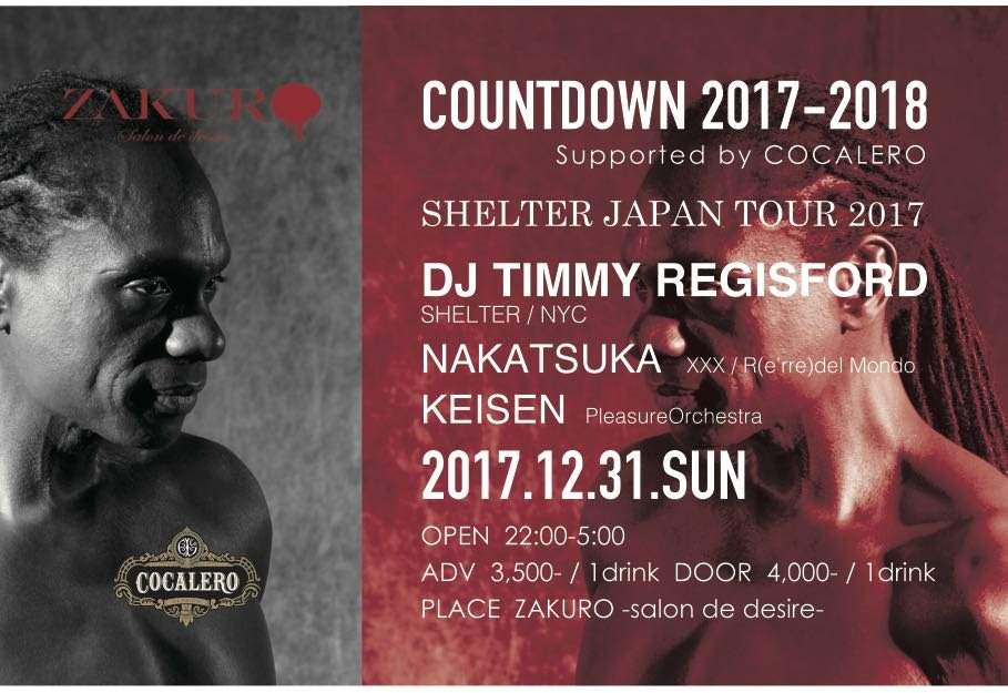 Countdown 2017-2018 Shelter Japan Tour 2017 - フライヤー表