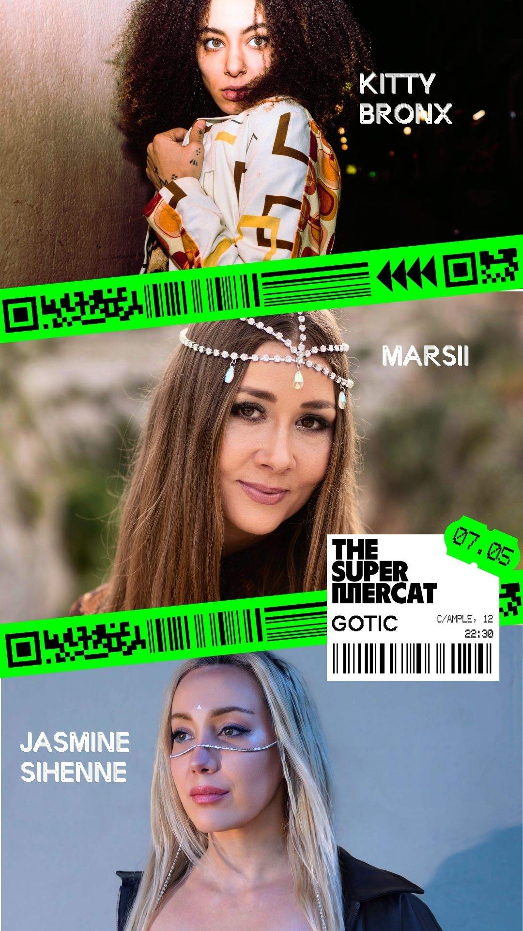 ♧Jasmine♧ページ　SCO-354/CD JASMINE SIHENNE, KITTY BRONX & MARSII at The Supermercat at The