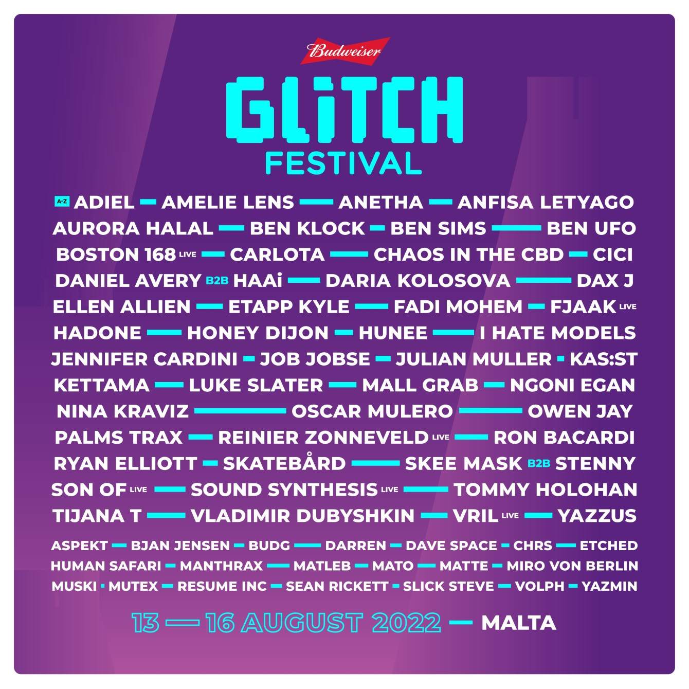 Glitch Festival 2022 - フライヤー表