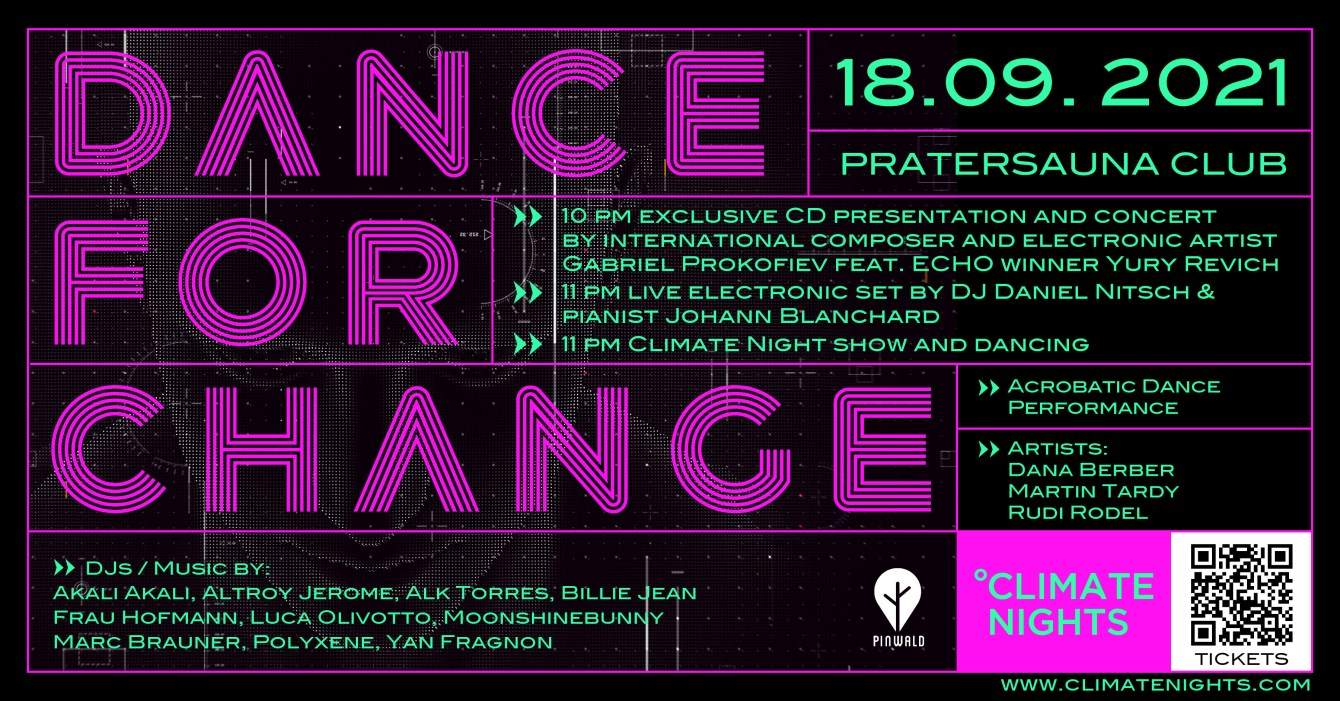 Climate Nights - Dance for Change - Página frontal