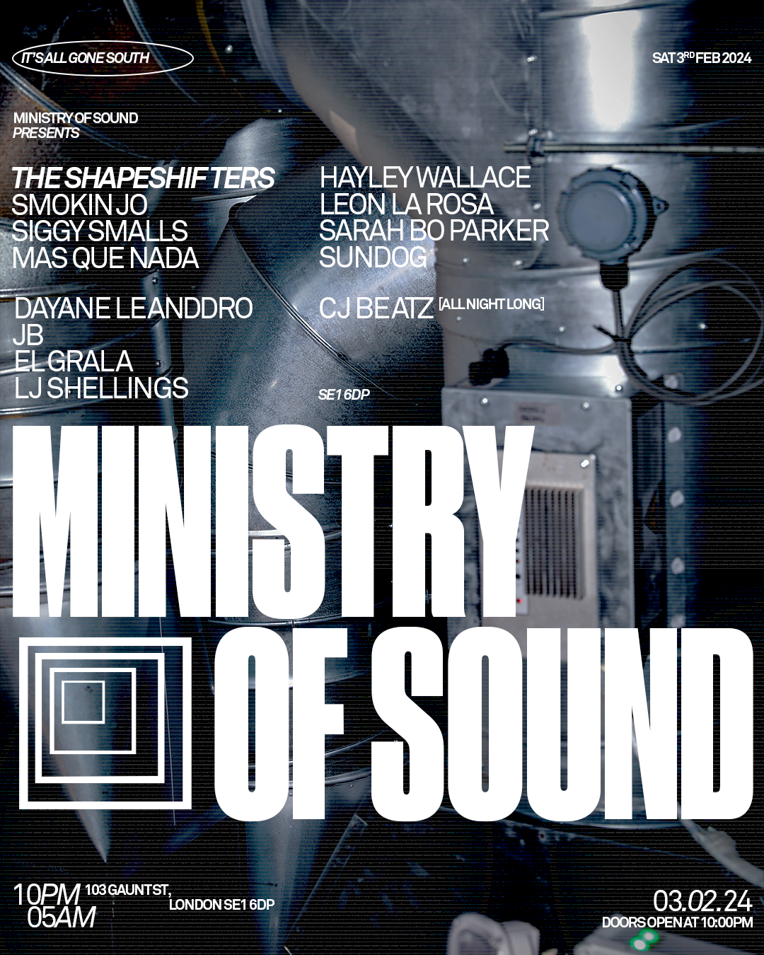 Ministry Of Sound presents The Shapeshifters, Smokin Jo & Mas Qua Nada - Página frontal