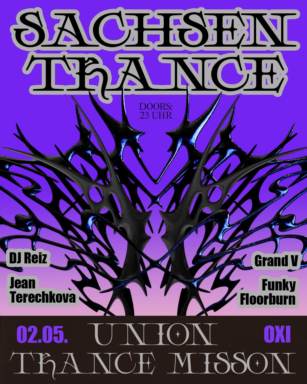 Sachsentrance presents Union Trance Mission - フライヤー表