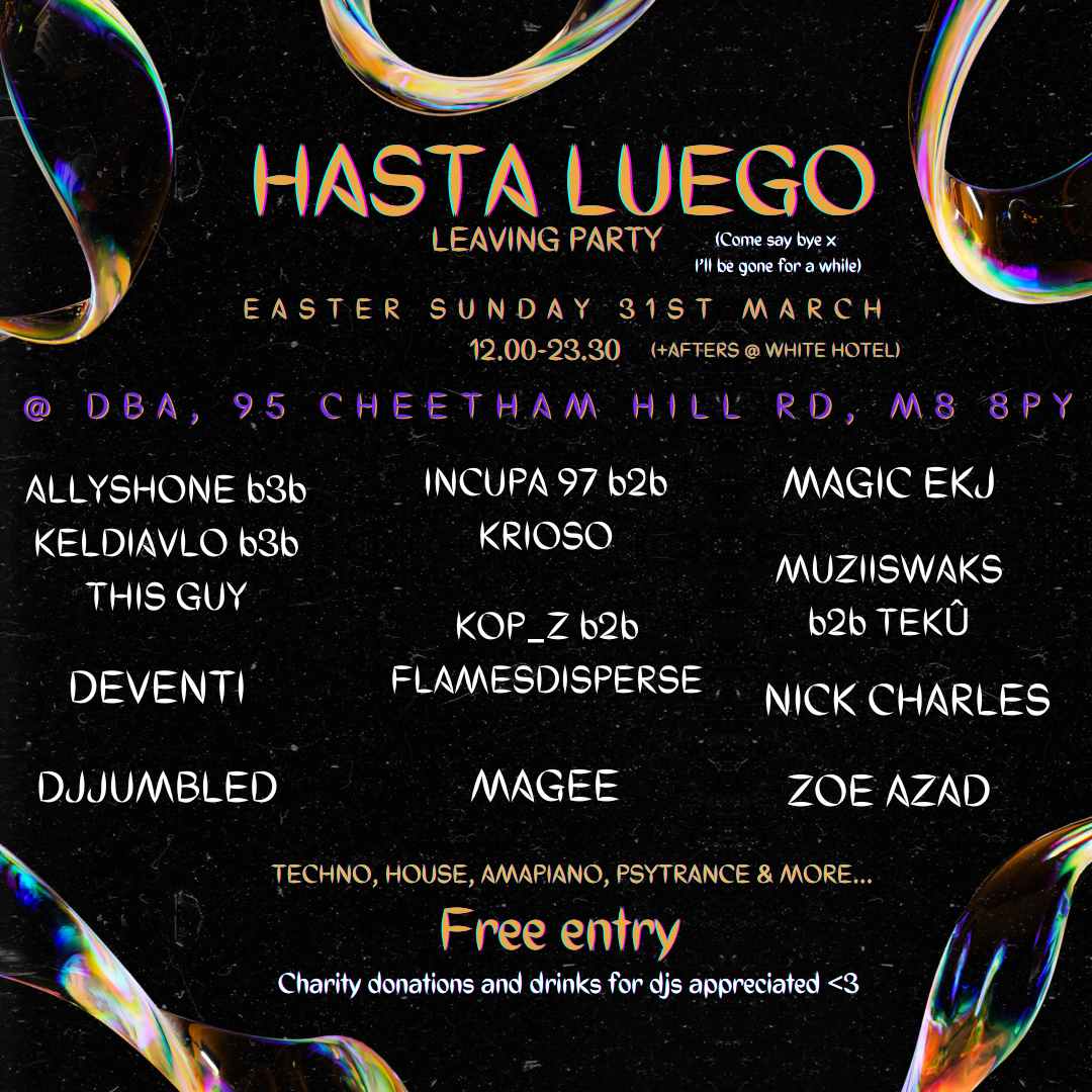 HASTA LUEGO - Samset's charity leaving party - Página frontal