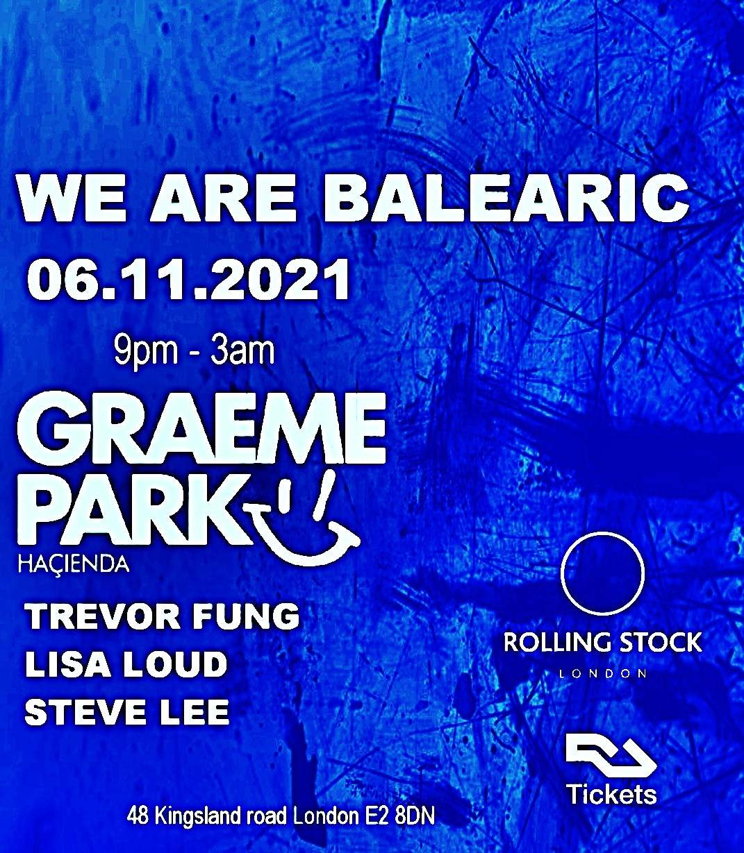 [CANCELED] We Are Balearic presents Graeme Park - フライヤー裏
