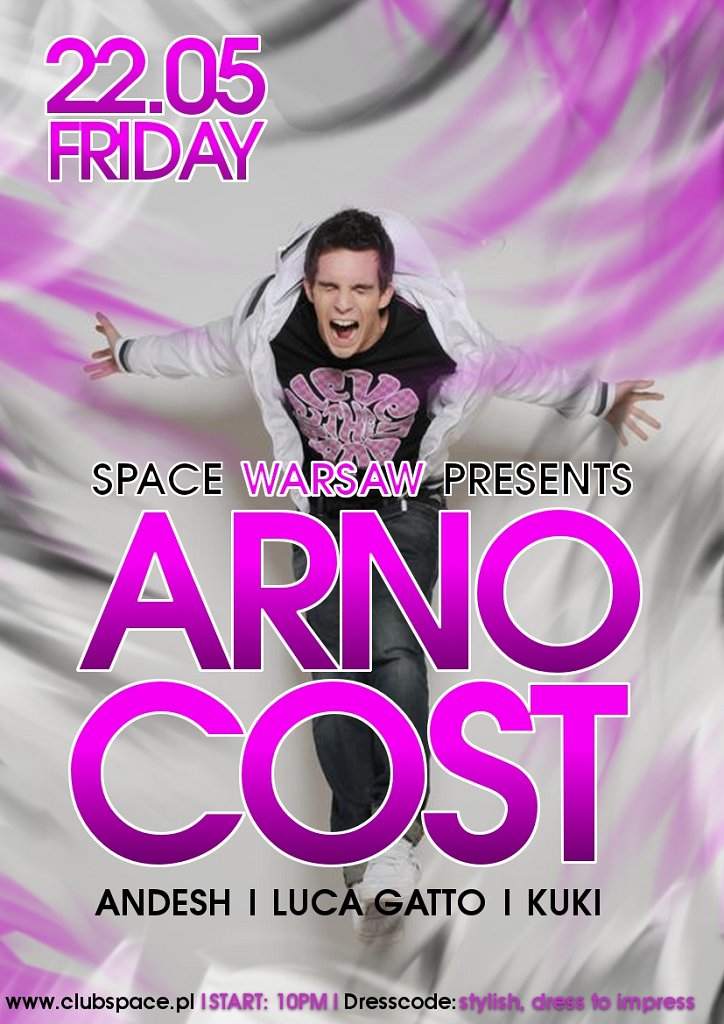 Space Warsaw presents Arno Cost - フライヤー表