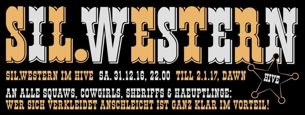 Silvester Western im Hive - フライヤー表