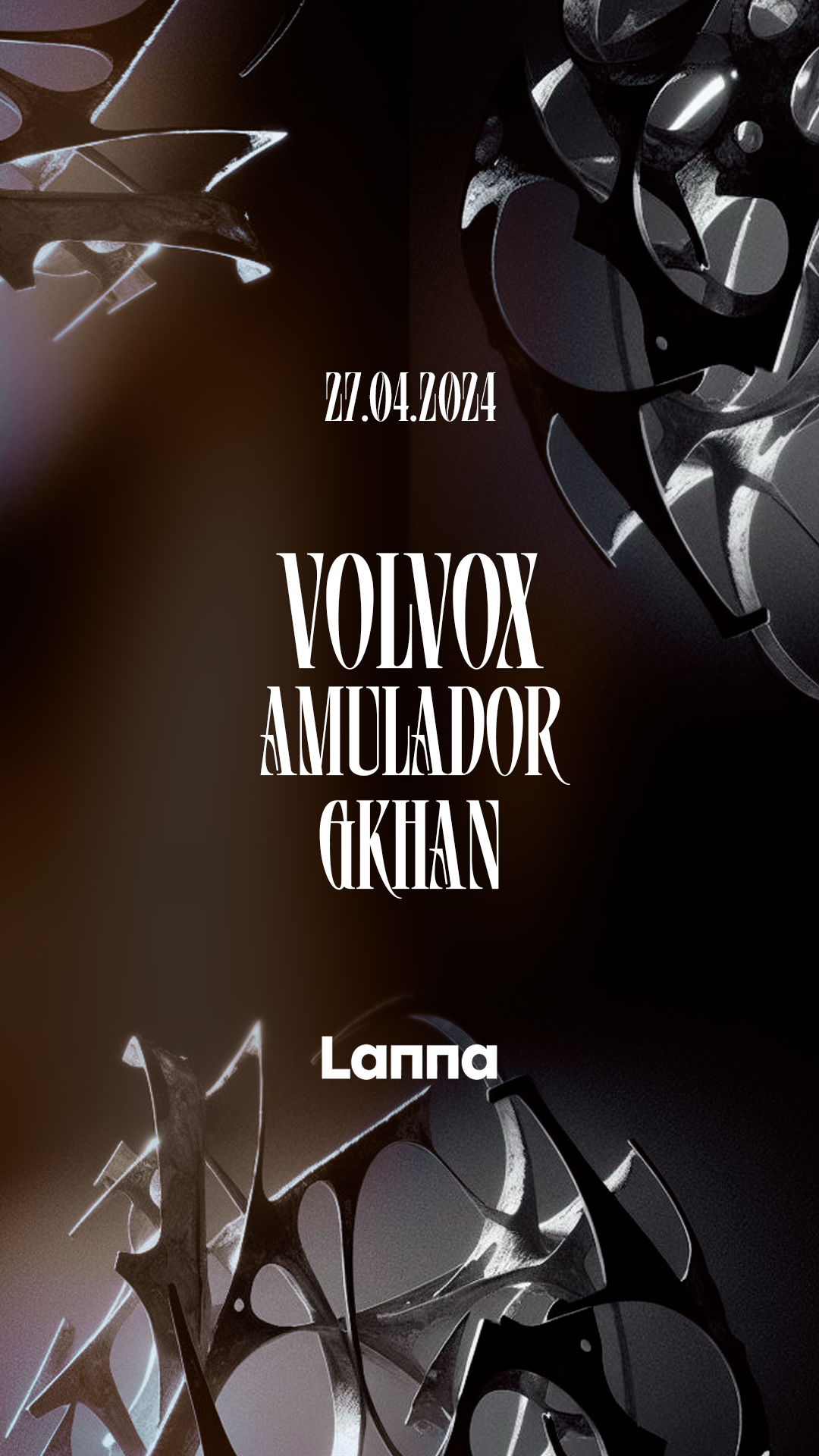 Lanna Club presenta Volvox, Amulador, Gkhan - フライヤー表