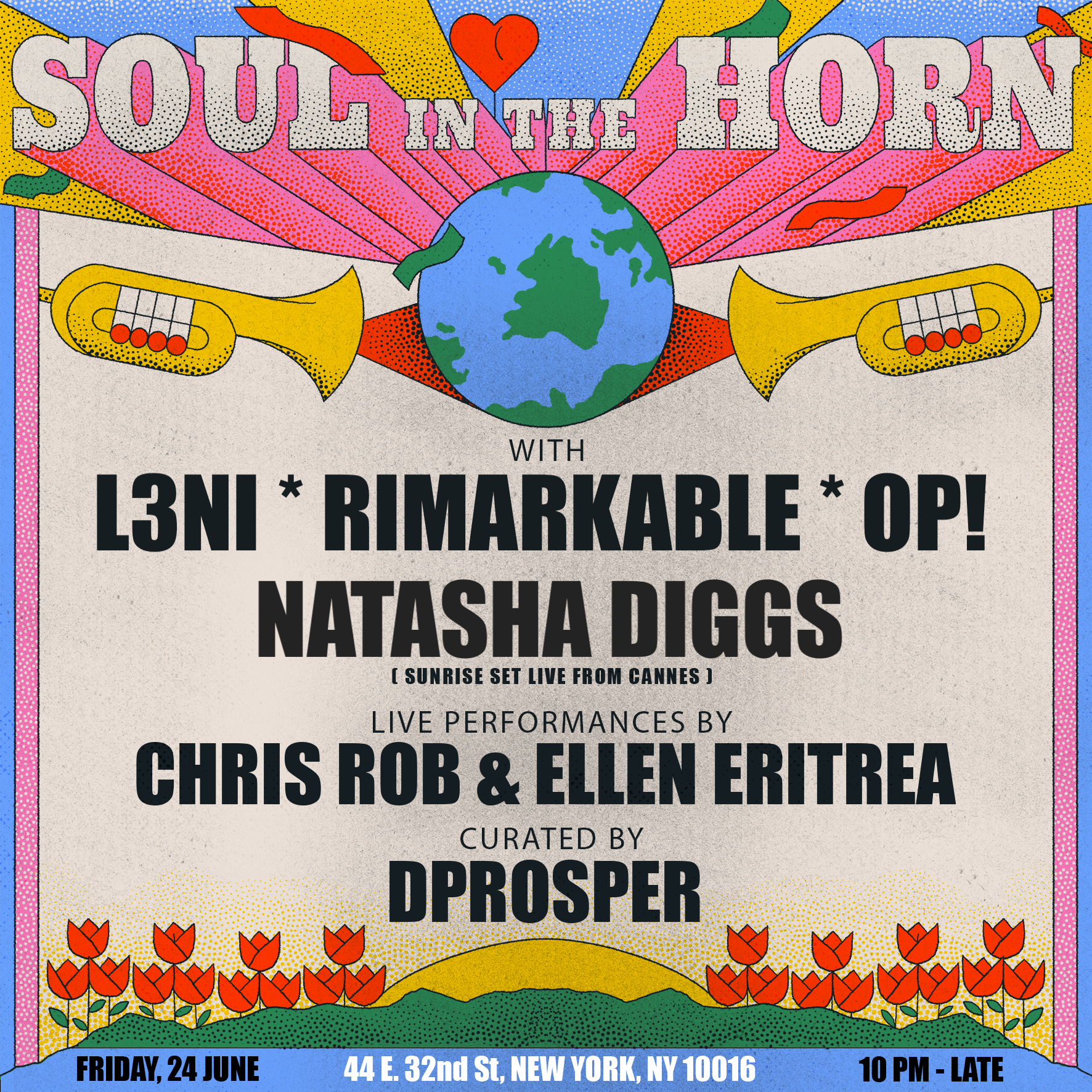 Soul in the Horn w/ L3NI - Rimarkable - OP! - Natasha Diggs & Live Performances - Página frontal