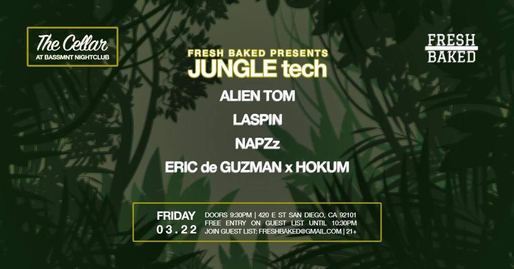 Fresh Baked presents Jungle Tech in the Cellar - フライヤー表