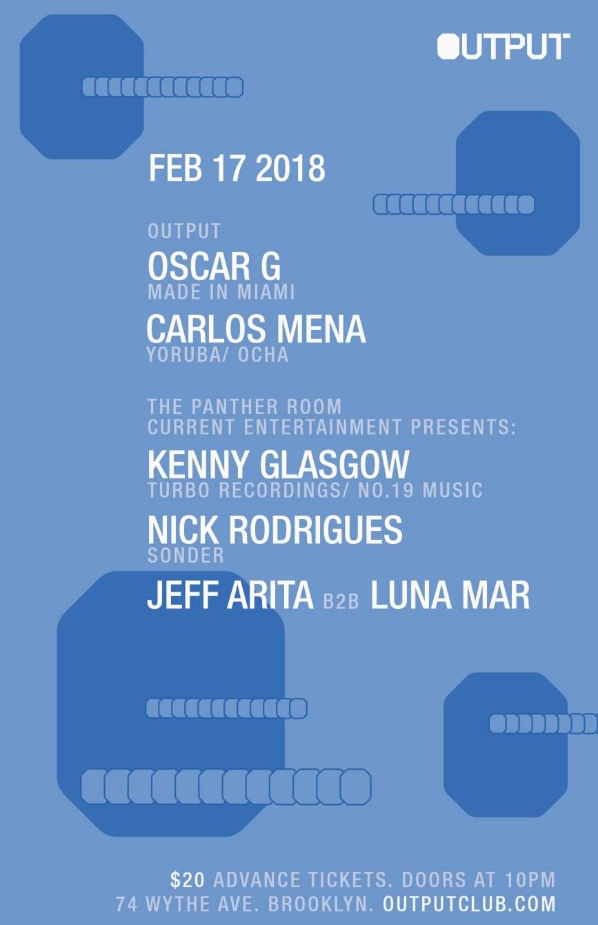 Oscar G/ Carlos Mena at Output and CurrEnt Entertainment in The Panther Room - Página frontal