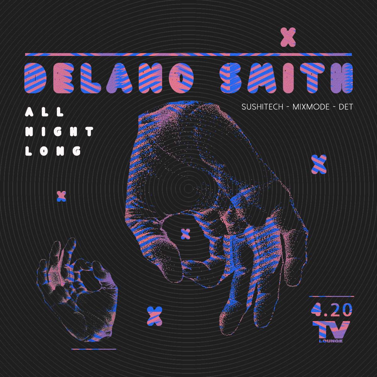 Delano Smith - All Night Long - フライヤー表