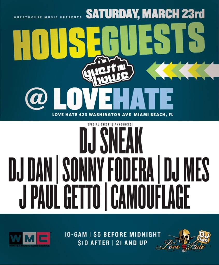 House Guests WMC 2013 - フライヤー表