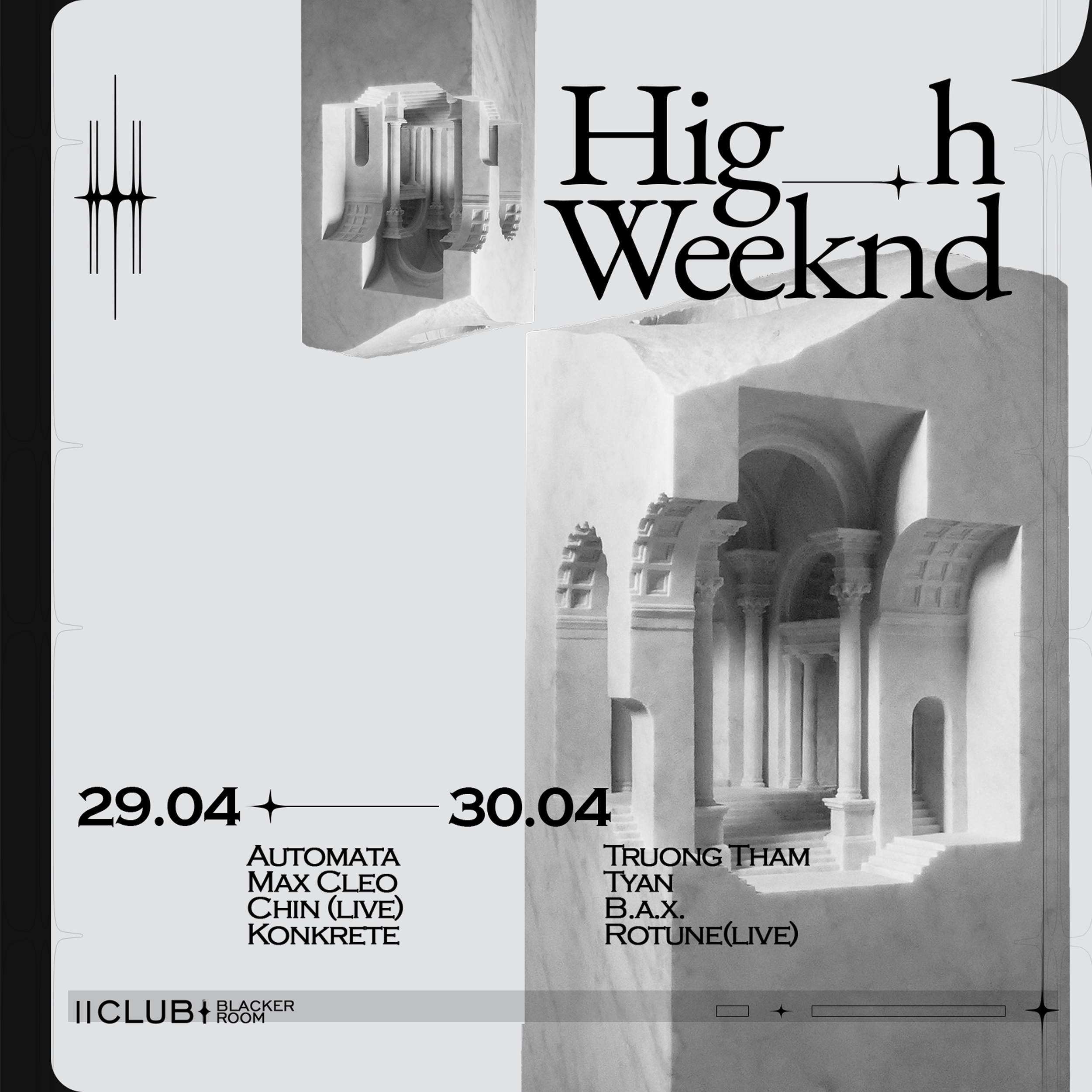 11:11 - Blacker Room present: High Weeknd pt I - Página frontal