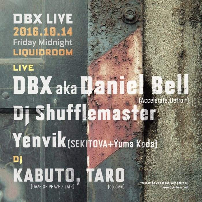 DBX LIVE - フライヤー表
