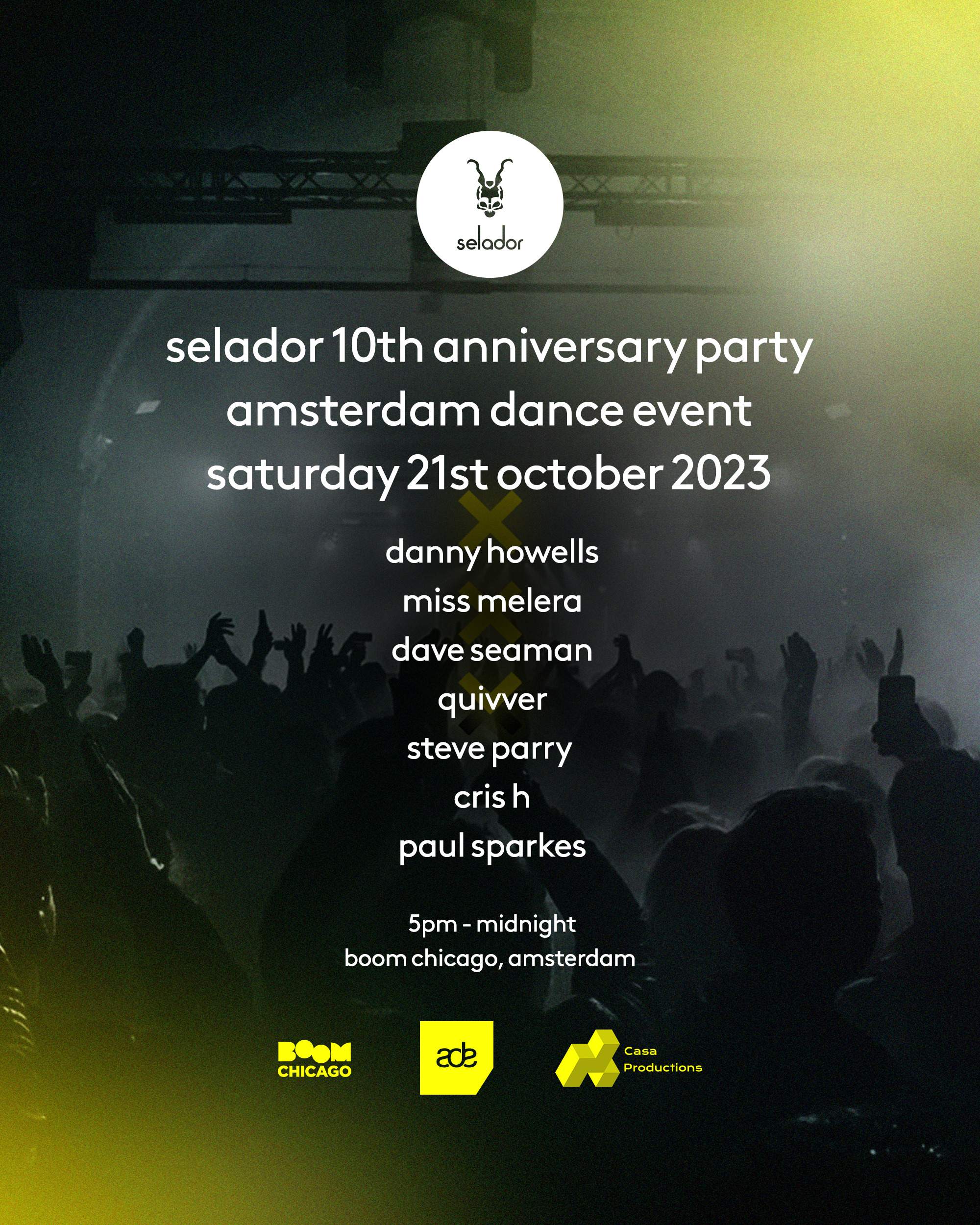 Selador 10th Anniversary Party - ADE edition - フライヤー表