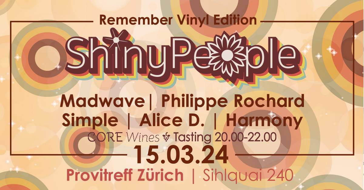 ShinyPeople Remember Vinyl Edition - フライヤー表
