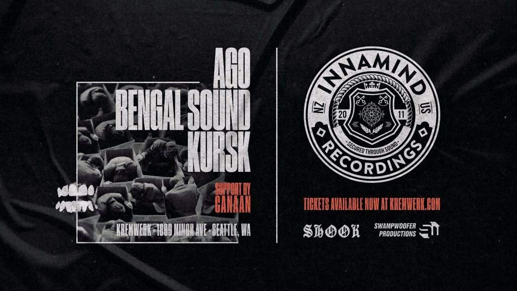 [CANCELED] Shook: Innamind Recordings Showcase with Ago, Bengal Sound, Kursk - フライヤー表