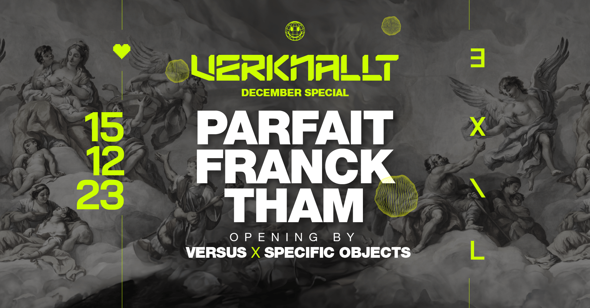 Verknallt with Parfait, Franck, Tham - フライヤー裏