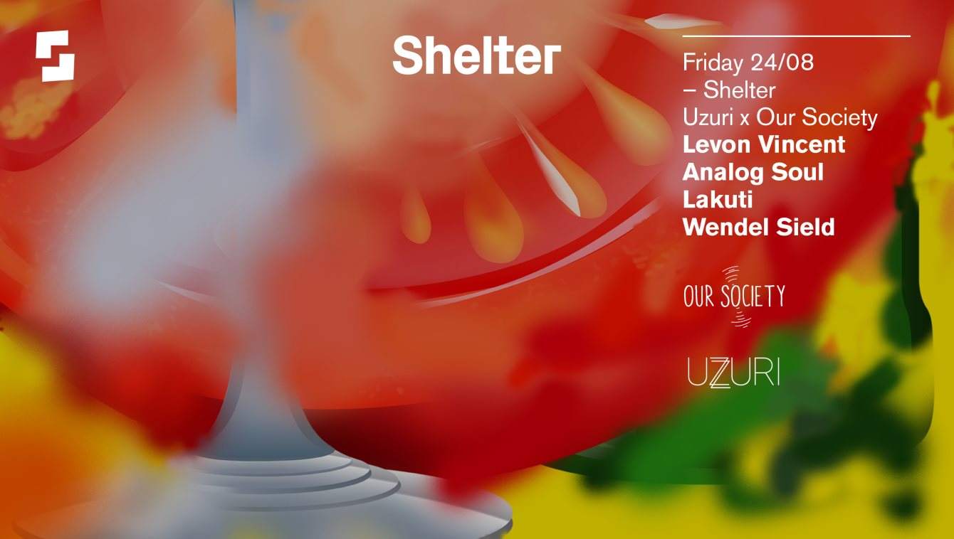 Shelter; Uzuri x Our Society with Levon Vincent, Analog Soul, Lakuti, Wendel Sield - Página frontal
