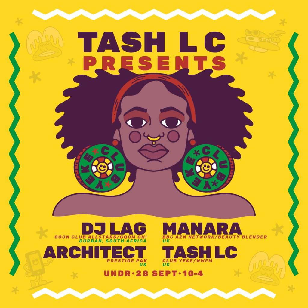 Tash LC presents Club Yeke: DJ LAG, Manara & More - Página trasera
